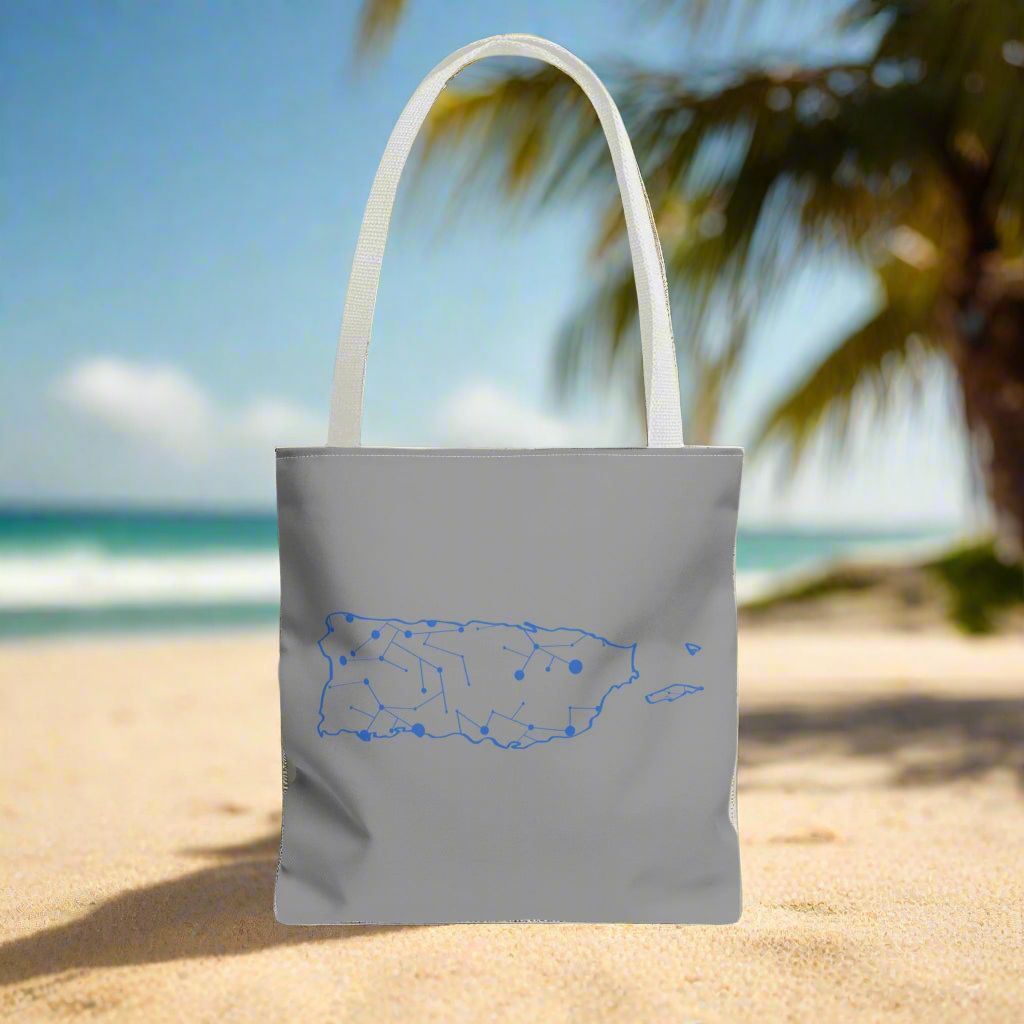 Puerto Rico Symbols | DIGITAL MAP | Tote Bag