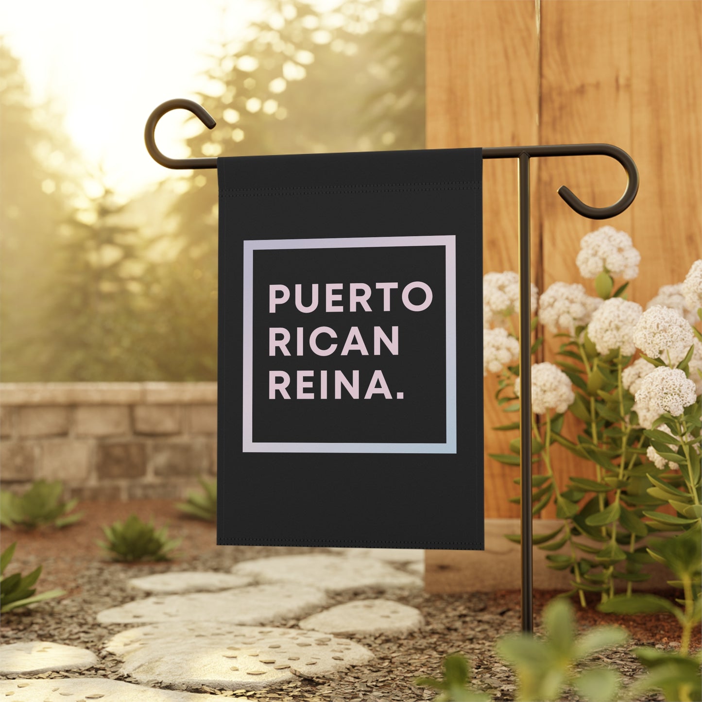 Puerto Rico Garden Banner | Front yard Flag | PUERTO RICAN REINA | Exclusive Puerto Rico Gifts | Puerto Rico Pride |