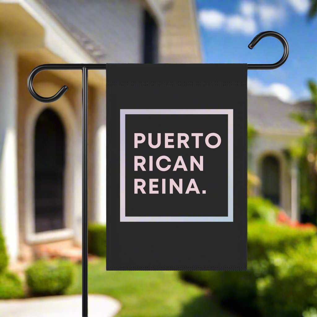 Puerto Rico Garden Banner | Front yard Flag | PUERTO RICAN REINA | Exclusive Puerto Rico Gifts | Puerto Rico Pride |