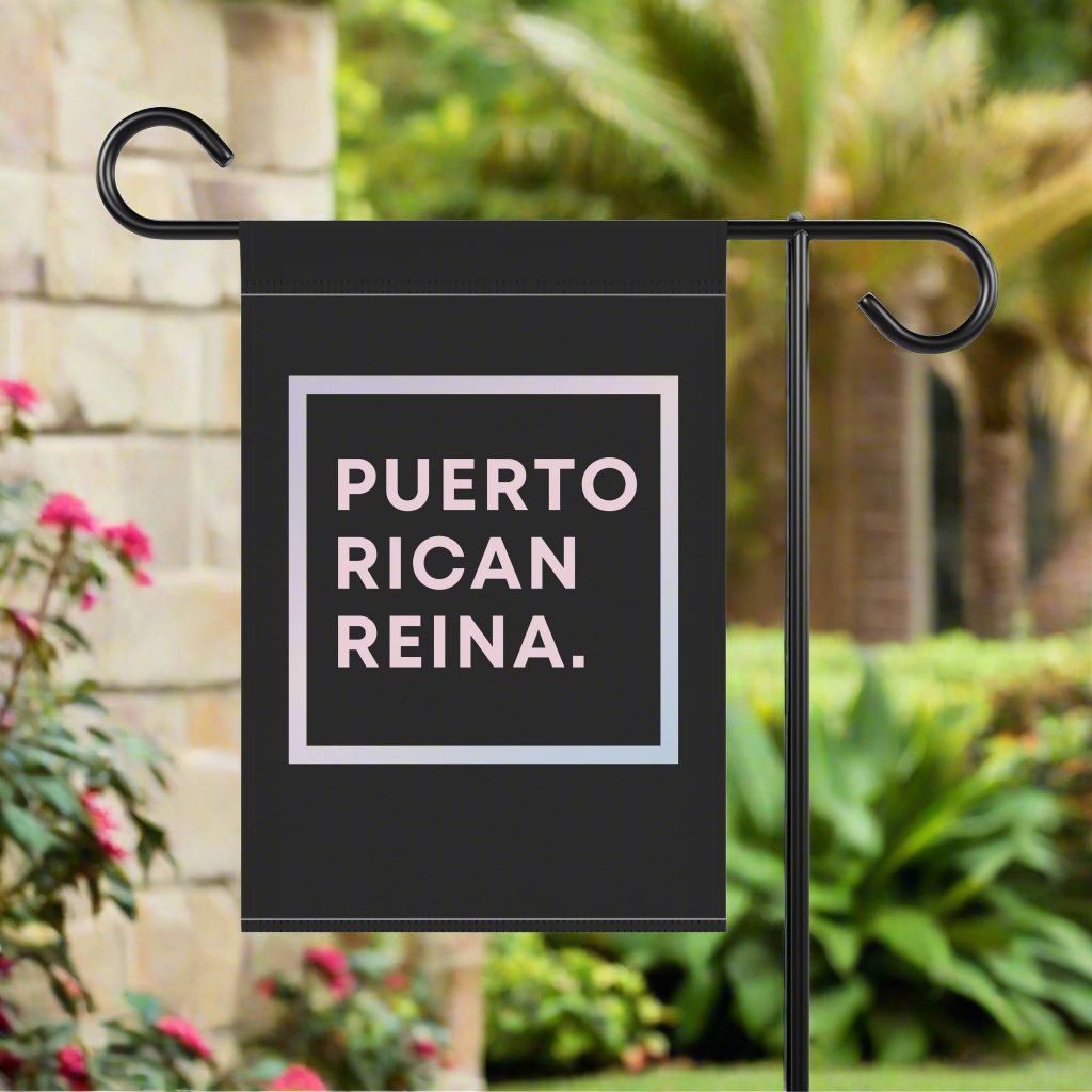 Puerto Rico Garden Banner | Front yard Flag | PUERTO RICAN REINA | Exclusive Puerto Rico Gifts | Puerto Rico Pride |