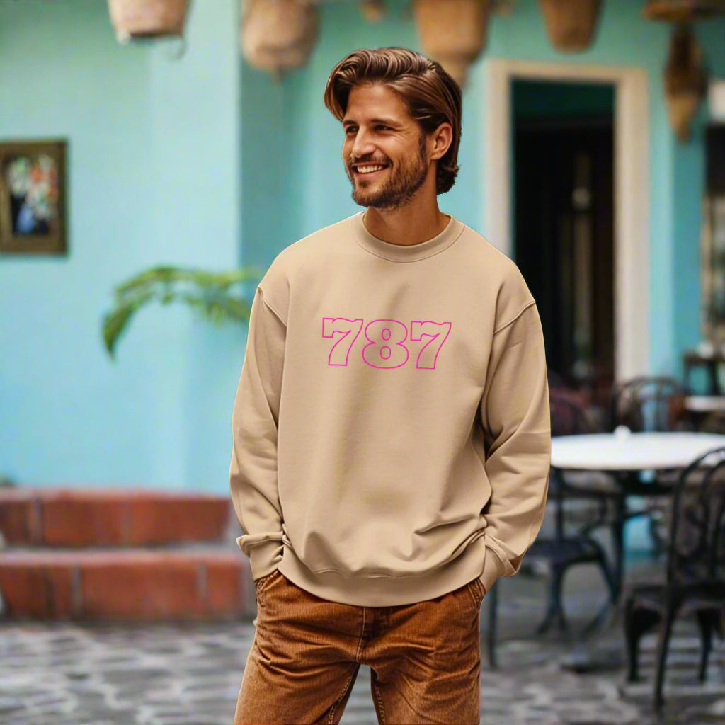 Puerto Rico Symbols Sweatshirt | 787 | Fleece Crewneck