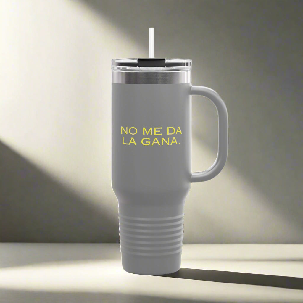 Puerto Rico Icons | NO ME DA LA GANA | Insulated Mug - 40oz