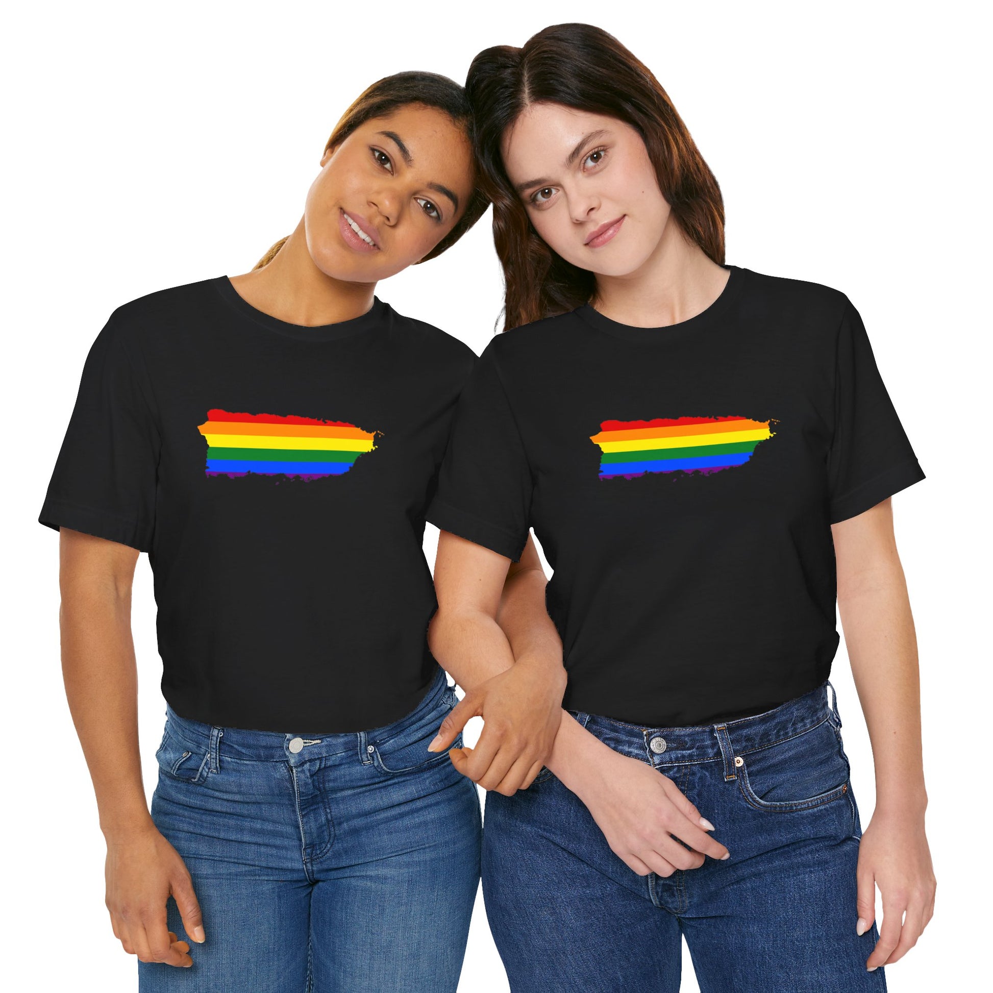 Puerto Rico Shirt | Puerto Rico Rainbow Map | Express Shipping Available | Soft and Stylish Tee | Exclusive Puerto Rico Gifts | Boricua Pride