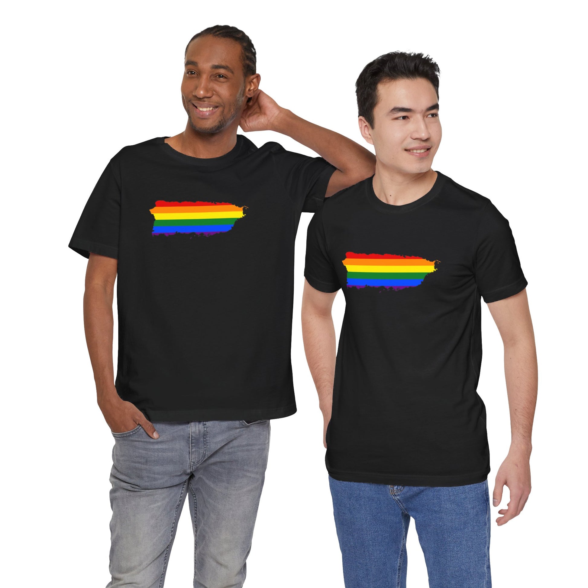 Puerto Rico Shirt | Puerto Rico Rainbow Map | Express Shipping Available | Soft and Stylish Tee | Exclusive Puerto Rico Gifts | Boricua Pride