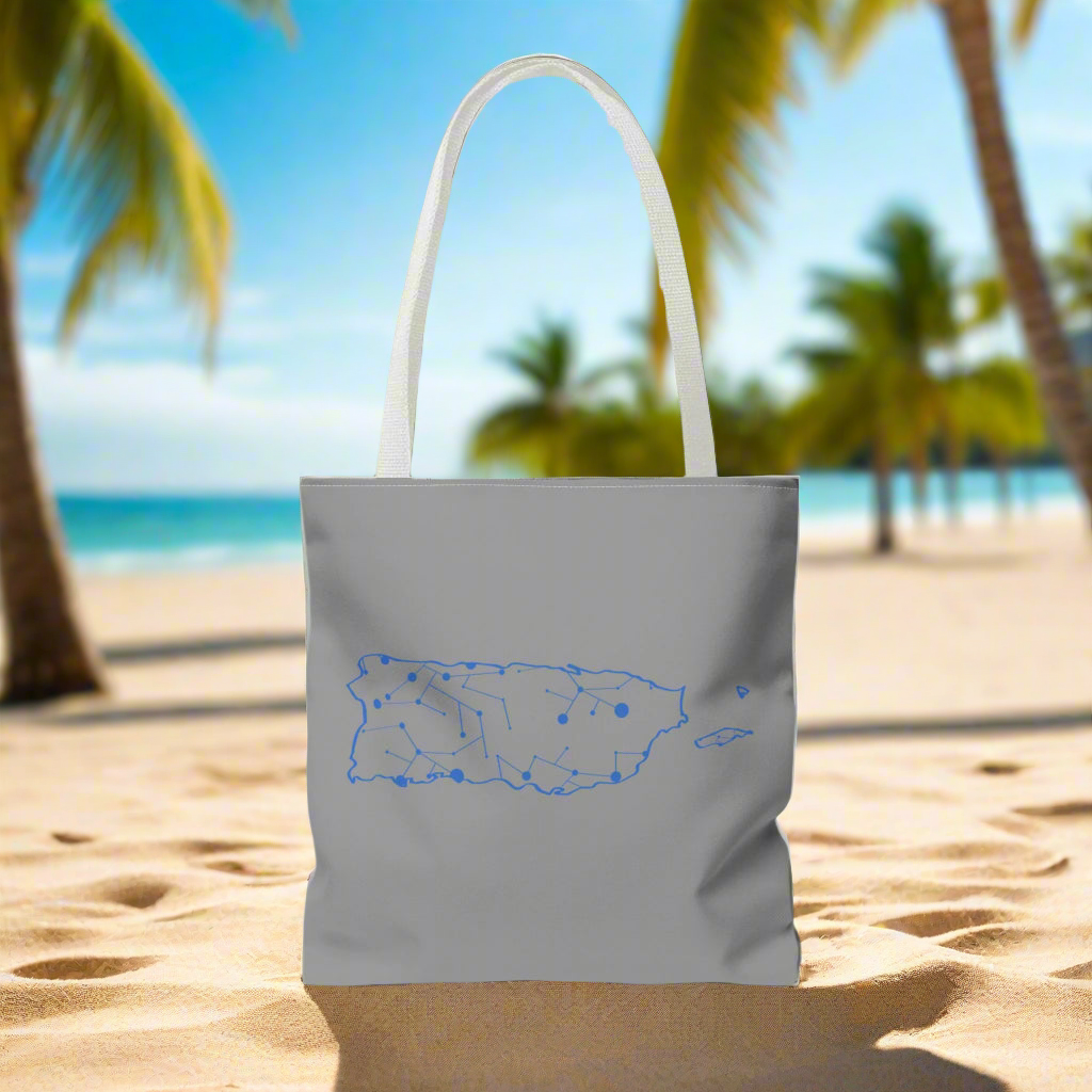 Puerto Rico Symbols | DIGITAL MAP | Tote Bag