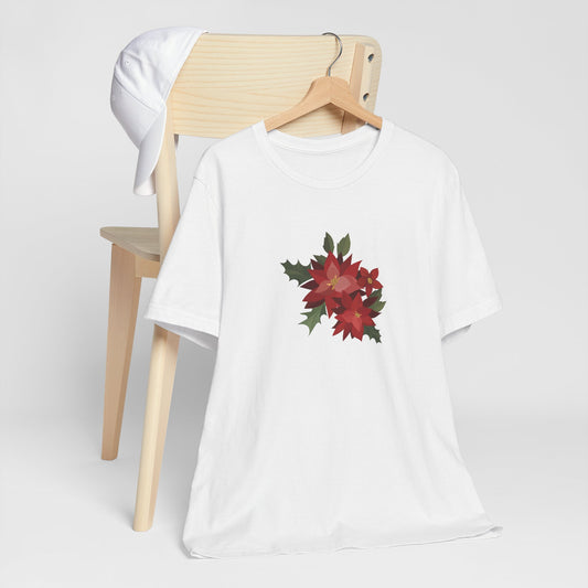 Puerto Rico Shirt | PASCUAS NAVIDAD | CHRISTMAS POINSETTIAS | Heather Tee | Exclusive Puerto Rico Gifts | Boricua Pride