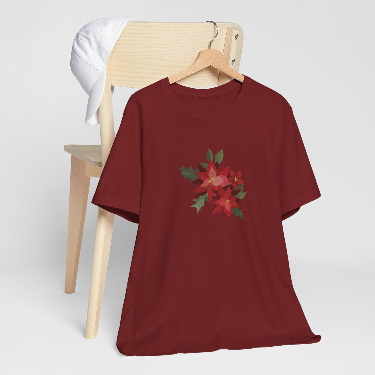 Puerto Rico Shirt | PASCUAS NAVIDAD | CHRISTMAS POINSETTIAS | Heather Tee | Exclusive Puerto Rico Gifts | Boricua Pride