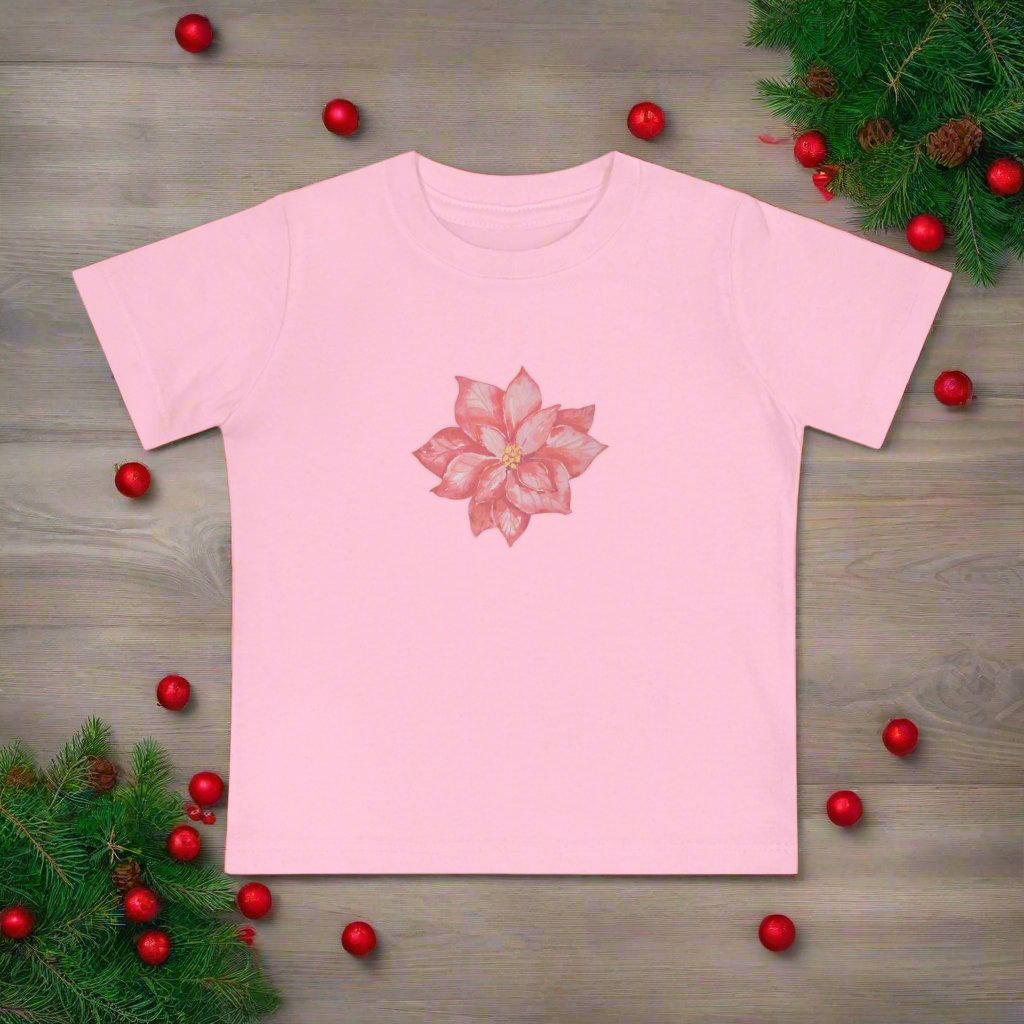 Puerto Rico Shirt | Baby shirt | PASCUAS NAVIDAD | CHRISTMAS POINSETTIAS | Soft and Stylish Tee | Exclusive Puerto Rico Gifts | Boricua Pride