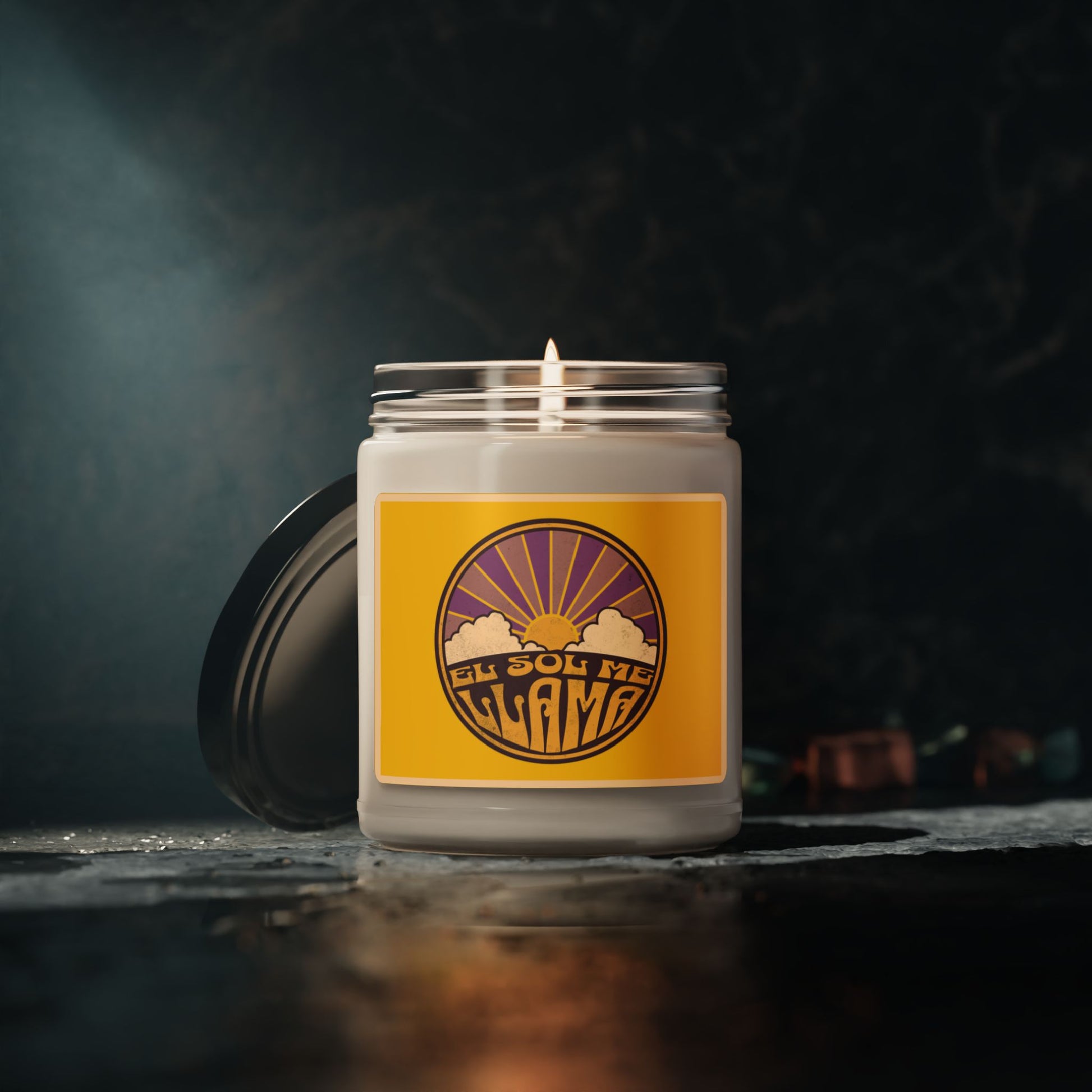 Puerto Rico Candle | Soy Non-Toxic Candle | EL SOL ME LLAMA | Glass Jar 9 oz | Exclusive Puerto Rico Gifts | Boricua Items