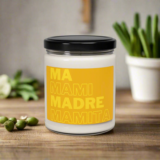 Puerto Rico Candle | Soy Non-Toxic Candle | MAMITA | Glass Jar 9 oz | Exclusive Puerto Rico Gifts | Boricua Items