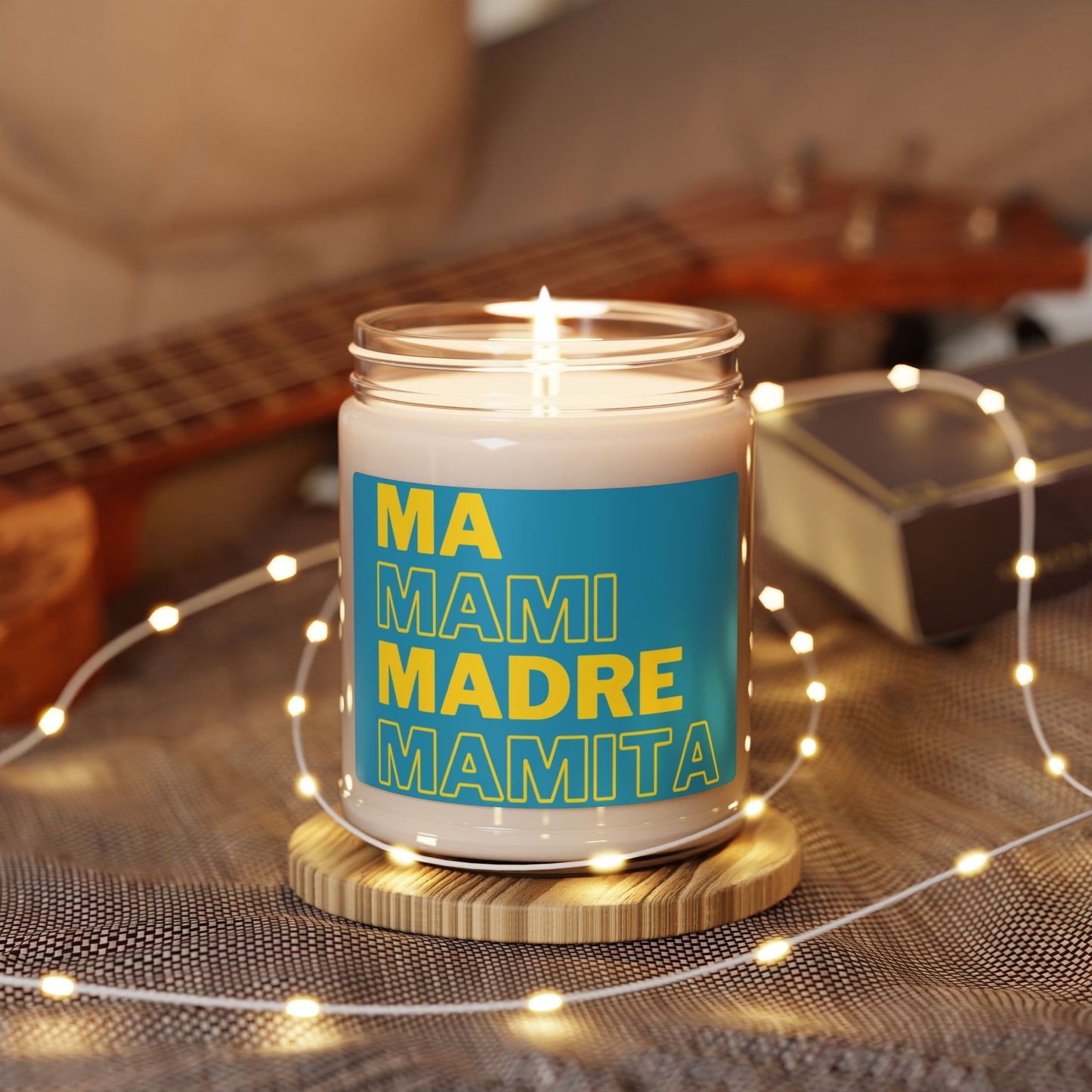 Puerto Rico Candle | Soy Non-Toxic Candle | MAMITA | Glass Jar 9 oz | Exclusive Puerto Rico Gifts | Boricua Items