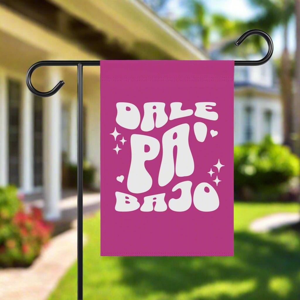 Puerto Rico Garden Banner | Front yard Flag | DALE PA'BAJO | Exclusive Puerto Rico Gifts | Puerto Rico Pride |