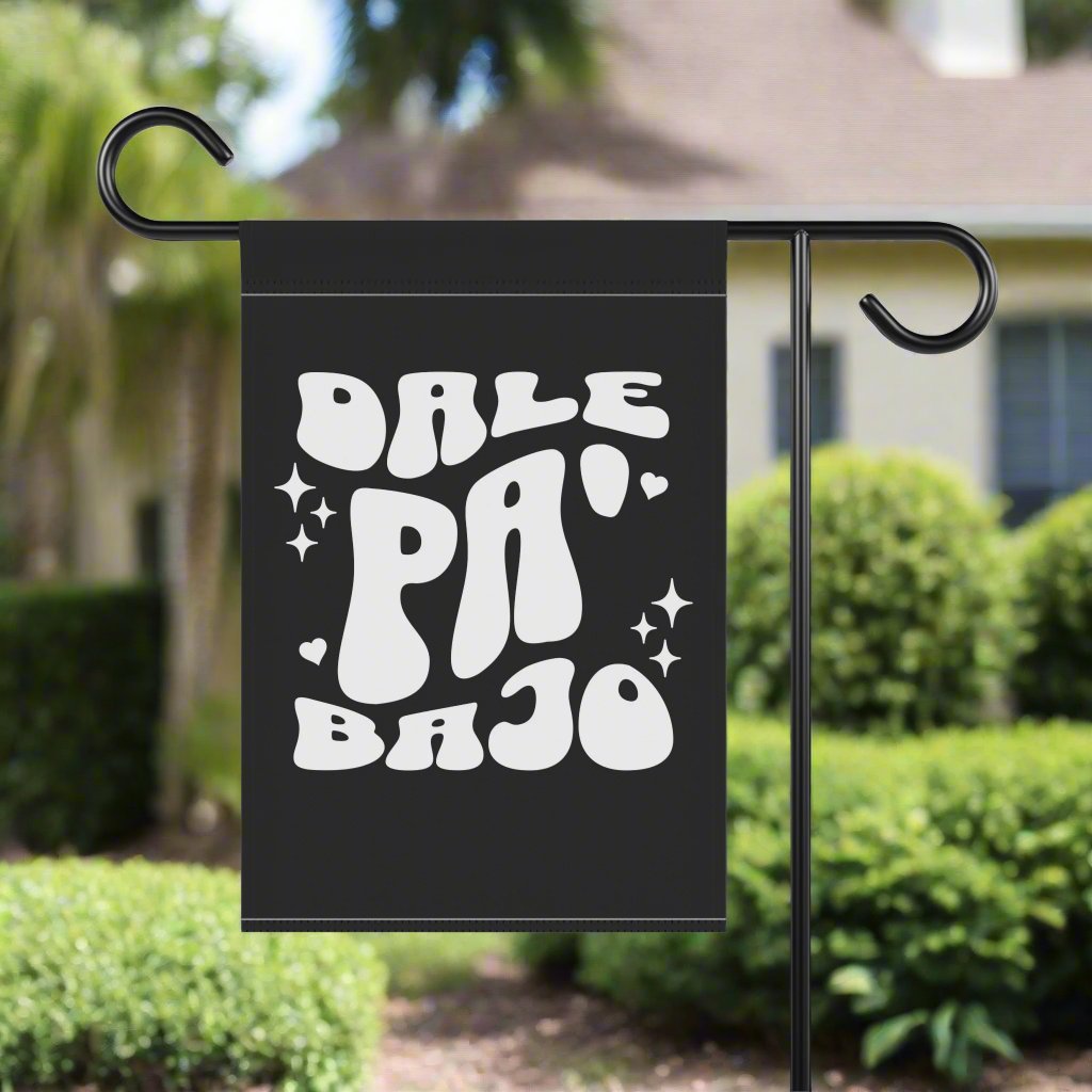 Puerto Rico Garden Banner | Front yard Flag | DALE PA'BAJO | Exclusive Puerto Rico Gifts | Puerto Rico Pride |