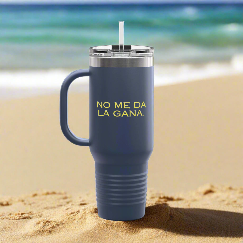 Puerto Rico Icons | NO ME DA LA GANA | Insulated Mug - 40oz