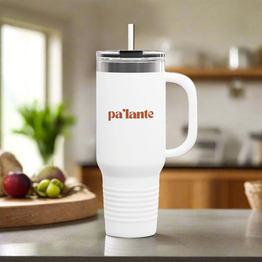 Puerto Rico Icons | PA'LANTE | Insulated Mug - 40oz