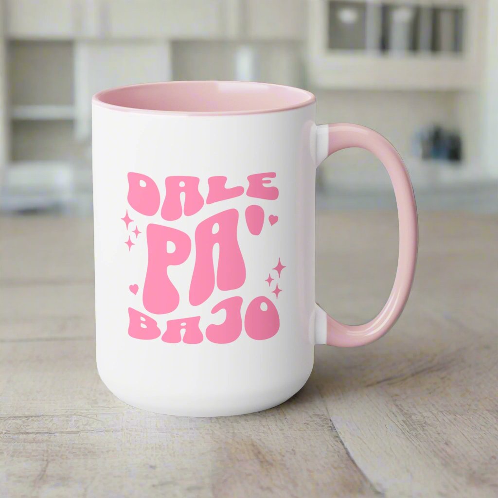 Puerto Rico Mug | DALE PA'BAJO | Ceramic 15 oz cup | Exclusive Puerto Rico Gifts | Puerto Rico Pride | Boricua Items