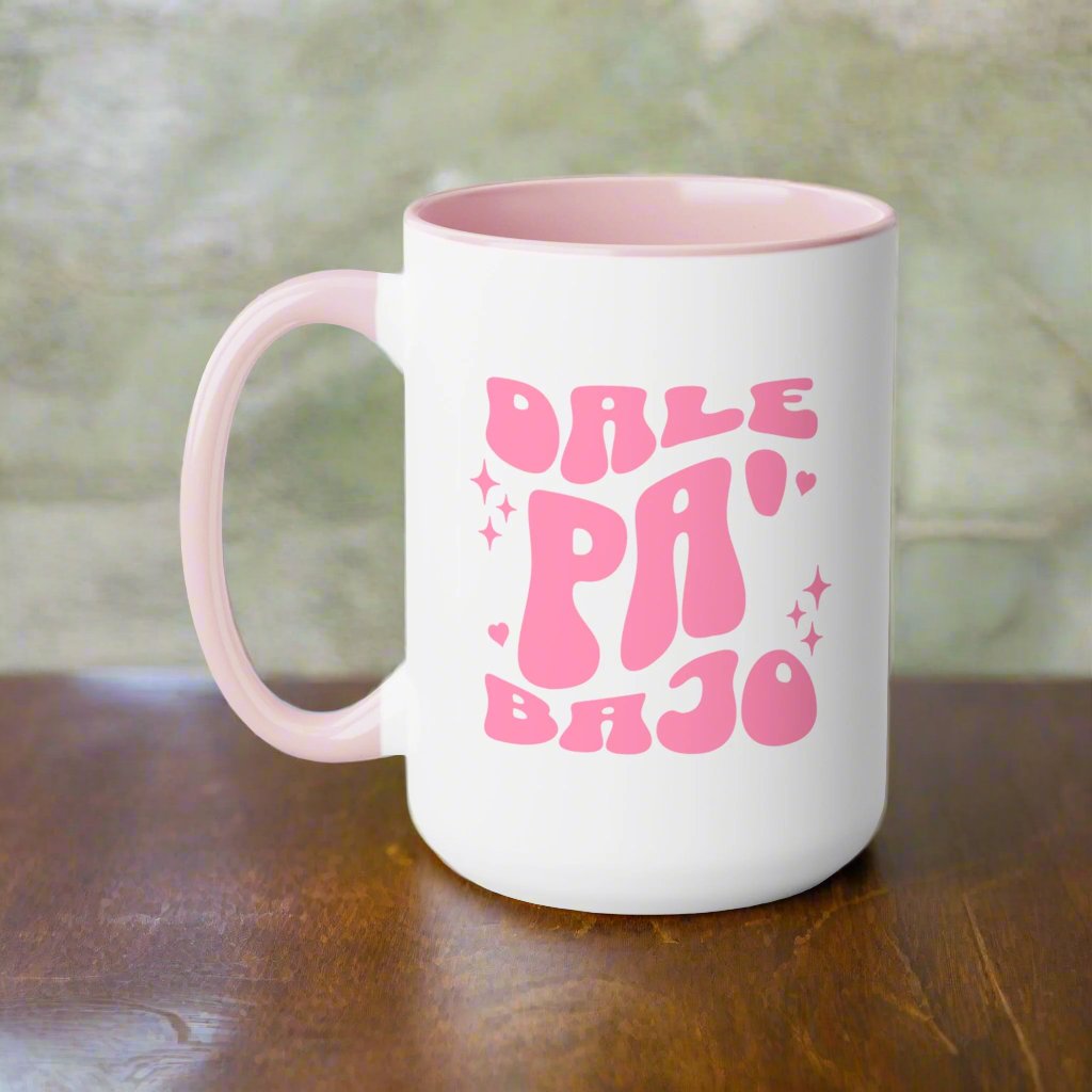 Puerto Rico Mug | DALE PA'BAJO | Ceramic 15 oz cup | Exclusive Puerto Rico Gifts | Puerto Rico Pride | Boricua Items