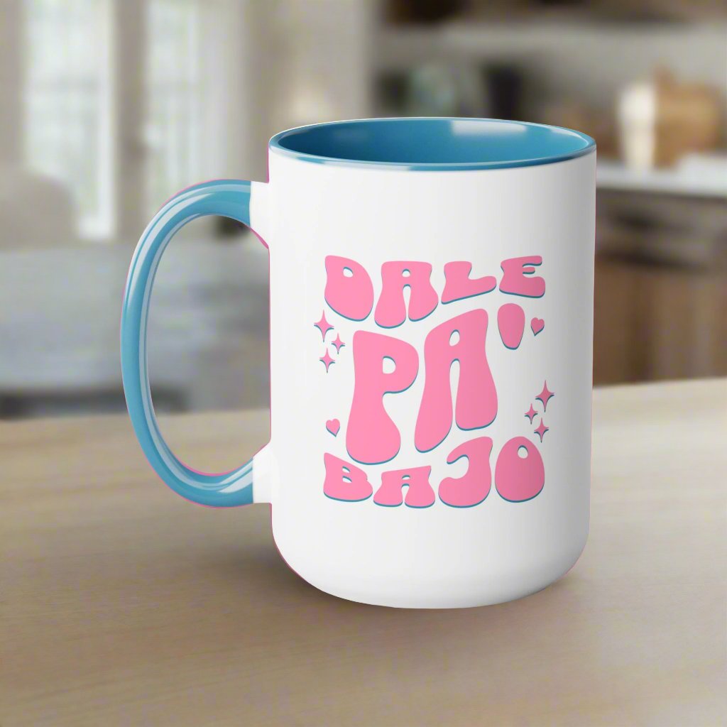 Puerto Rico Mug | DALE PA'BAJO | Ceramic 15 oz cup | Exclusive Puerto Rico Gifts | Puerto Rico Pride | Boricua Items