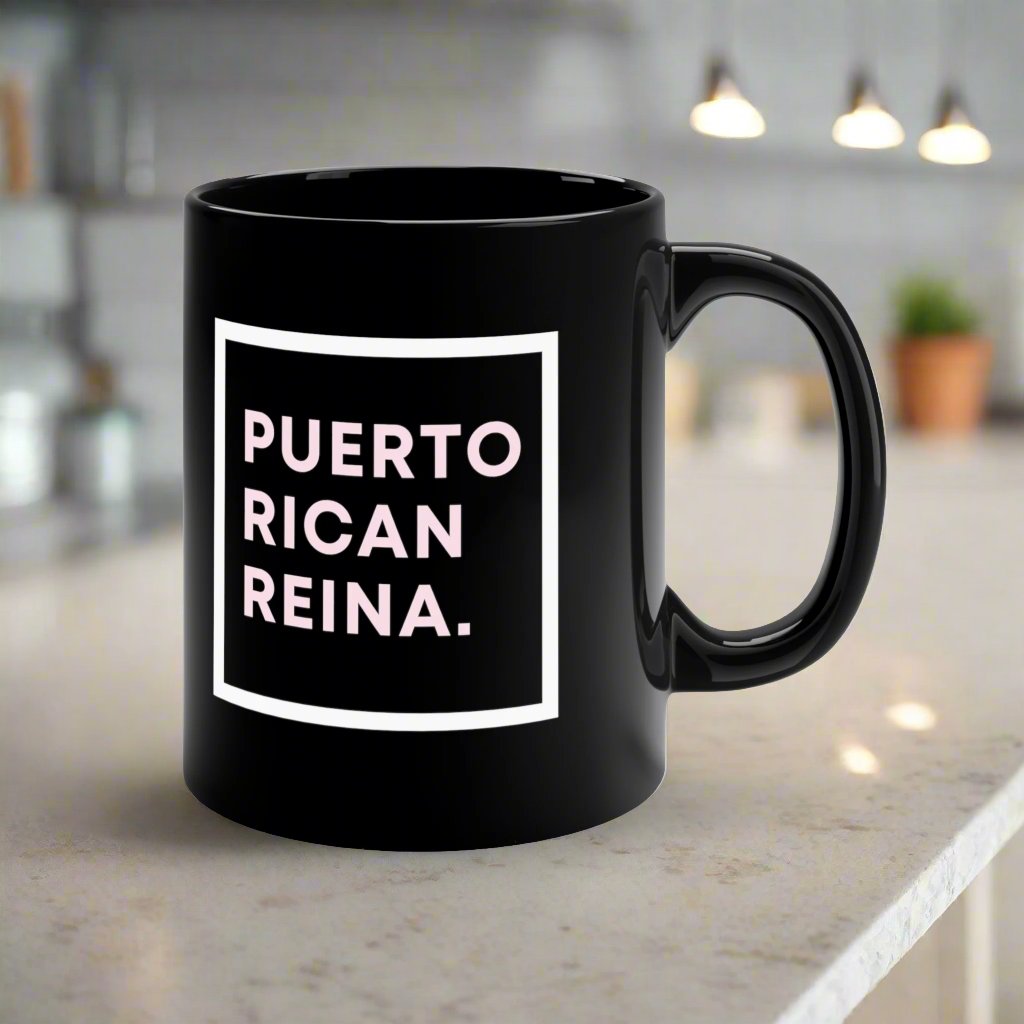 Puerto Rico Mug | PUERTO RICAN REINA | Ceramic 11 oz cup | Exclusive Puerto Rico Gifts | Puerto Rico Pride | Boricua Items