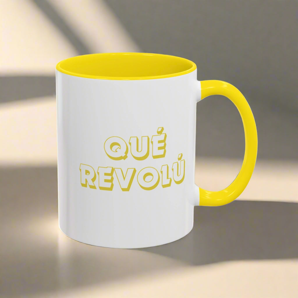 Puerto Rico Mug | QUE REVOLU | Ceramic 11 oz cup yellow