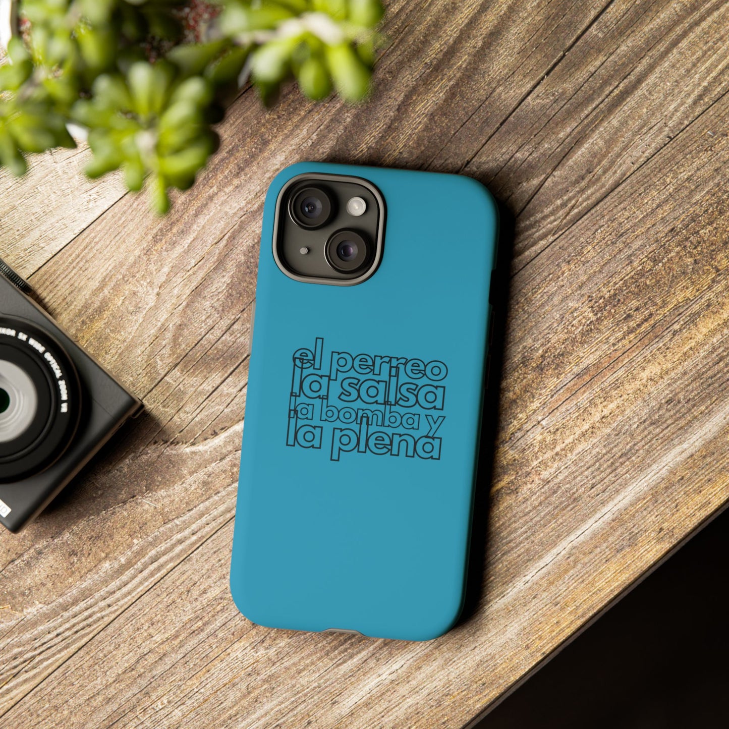 Puerto Rico Phrases | EL PERREO LA SALSA LA BOMBA Y LA PLENA | Matte iPhone Case