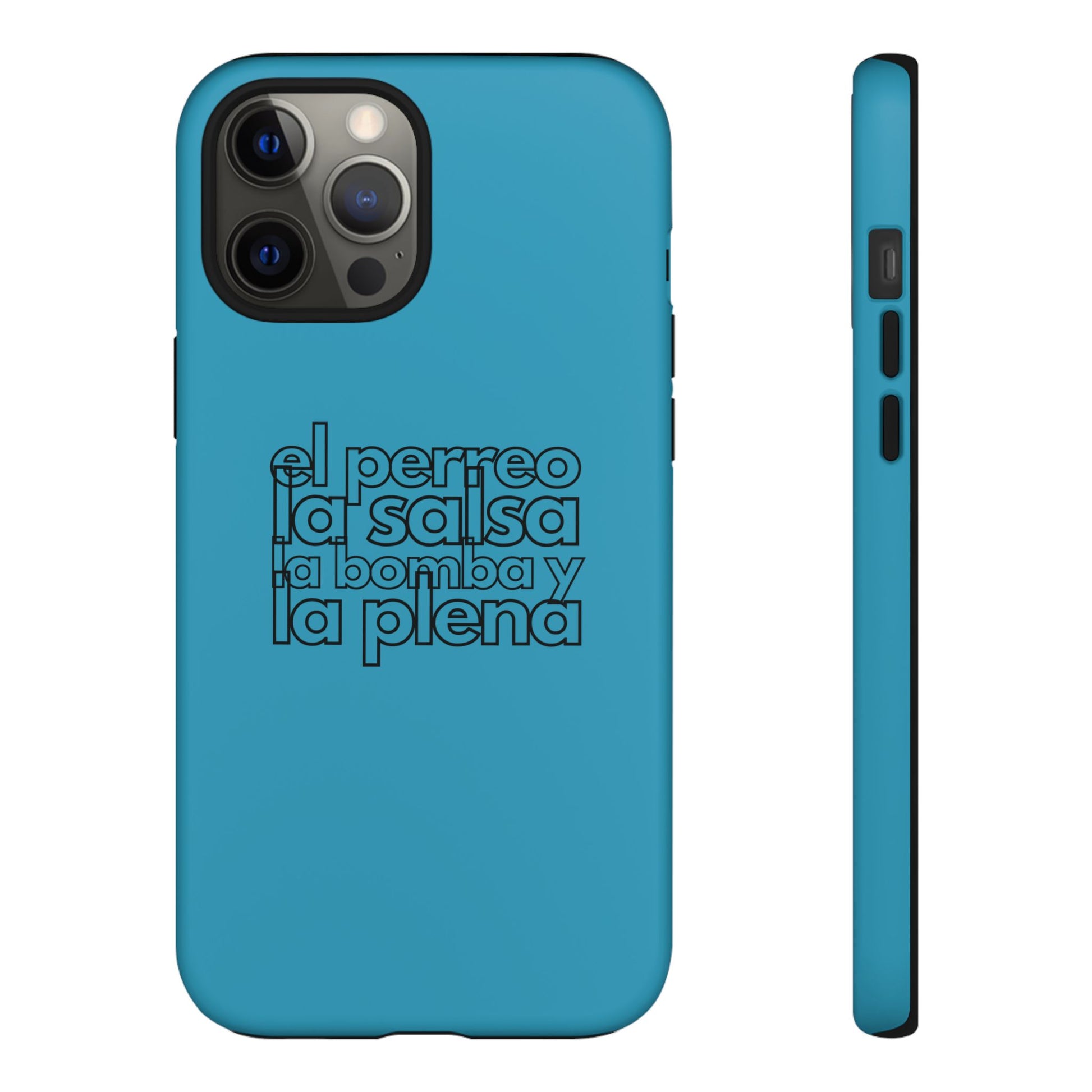 Puerto Rico Phrases | EL PERREO LA SALSA LA BOMBA Y LA PLENA | Matte iPhone Case