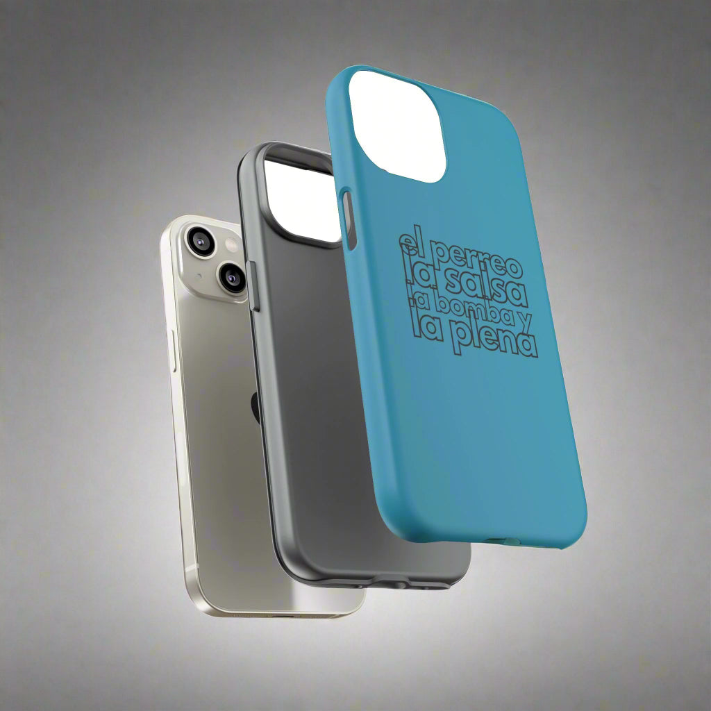Puerto Rico Phrases | EL PERREO LA SALSA LA BOMBA Y LA PLENA | Matte iPhone Case