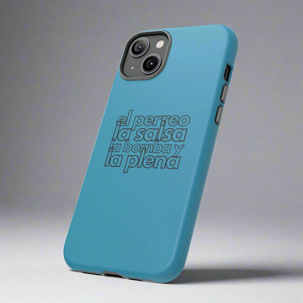 Puerto Rico Phrases | EL PERREO LA SALSA LA BOMBA Y LA PLENA | Matte iPhone Case