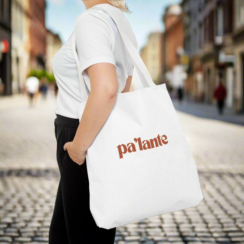 Puerto Rico Phrases | PA'LANTE PA'TRAS NI PA' COGER IMPULSO | Tote Bag