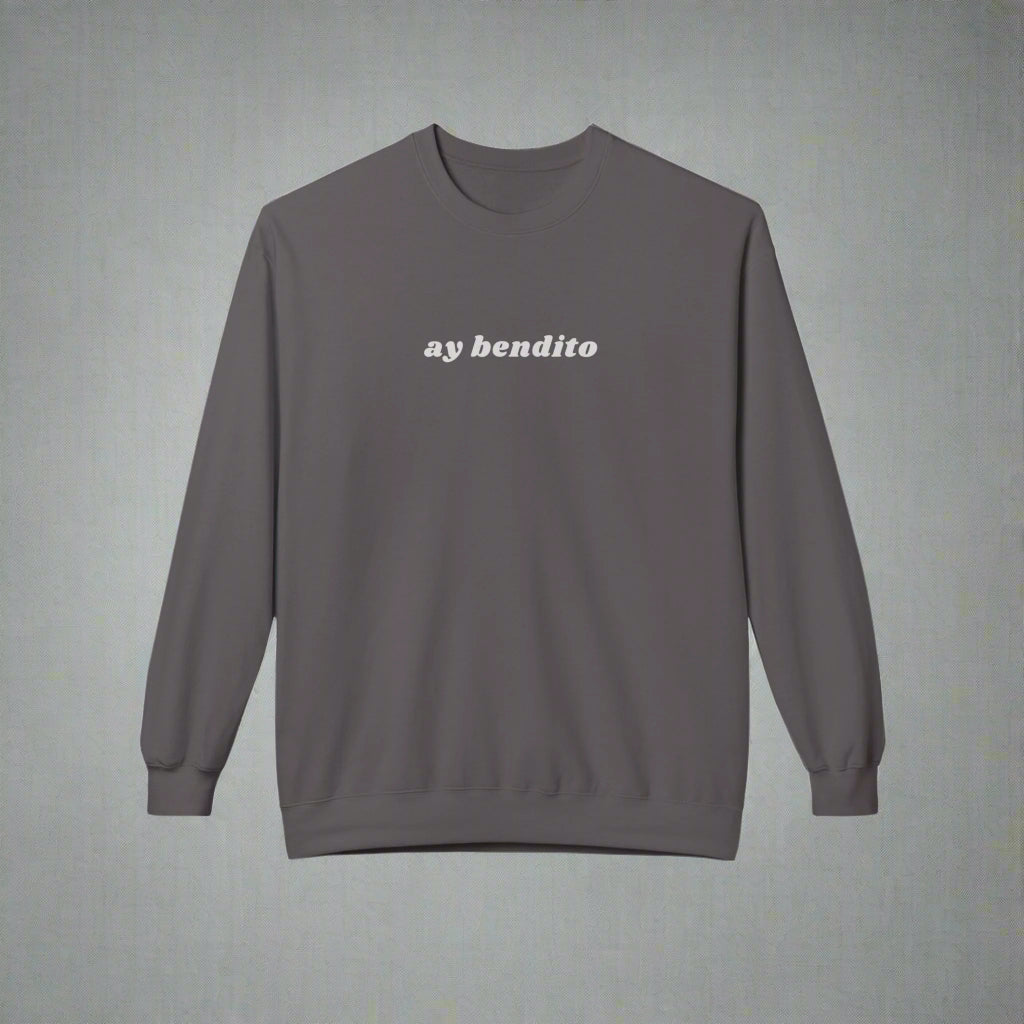 Puerto Rico Phrases Sweatshirt | AY BENDITO | Fleece Crewneck