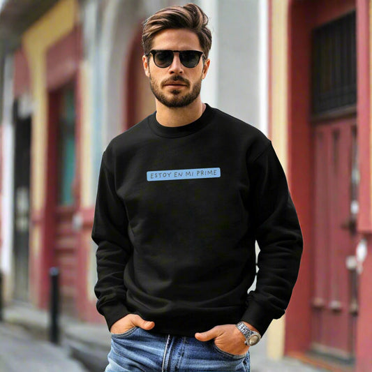 Puerto Rico Phrases Sweatshirt | ESTOY EN MI PRIME | Fleece Crewneck