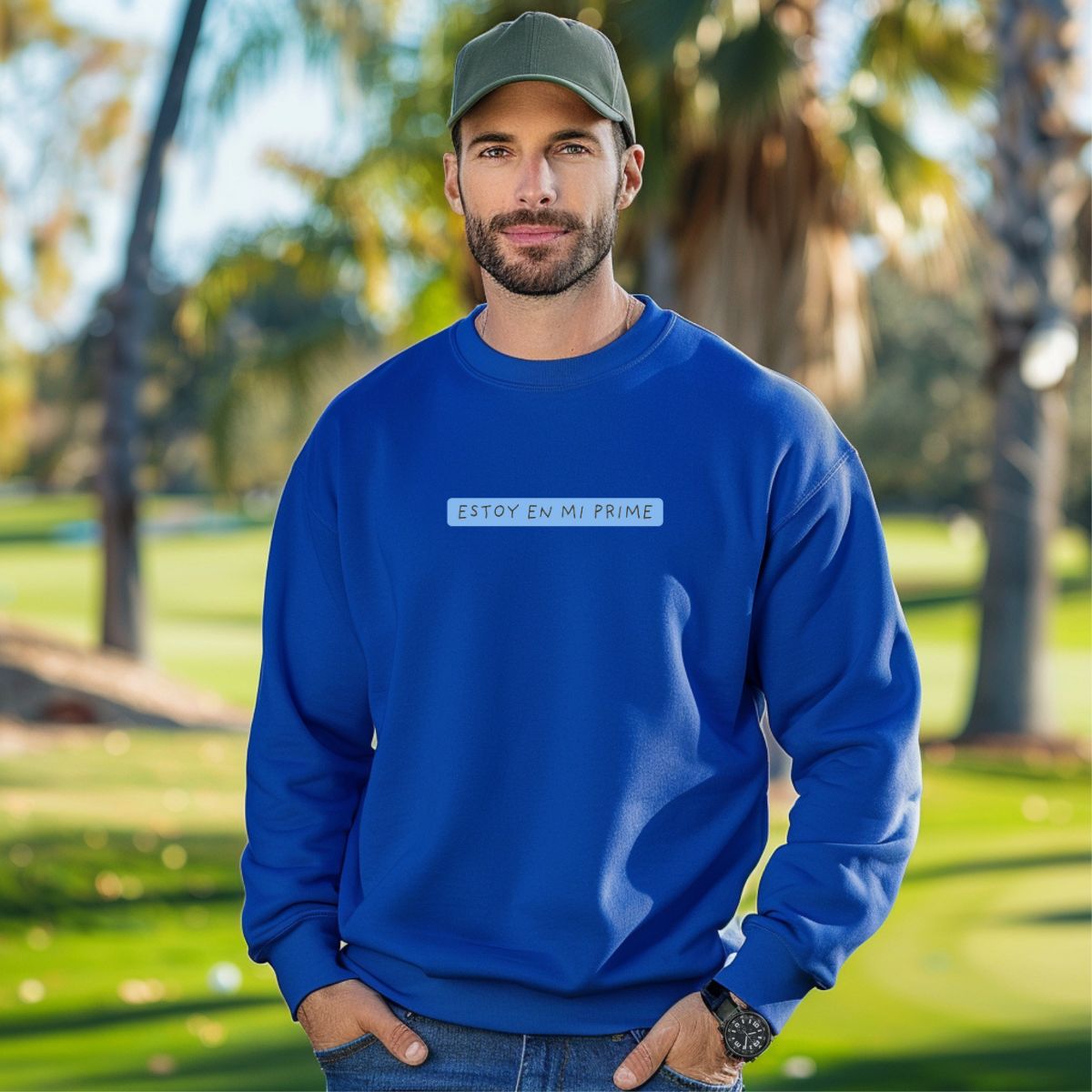 Puerto Rico Phrases Sweatshirt | ESTOY EN MI PRIME | Fleece Crewneck