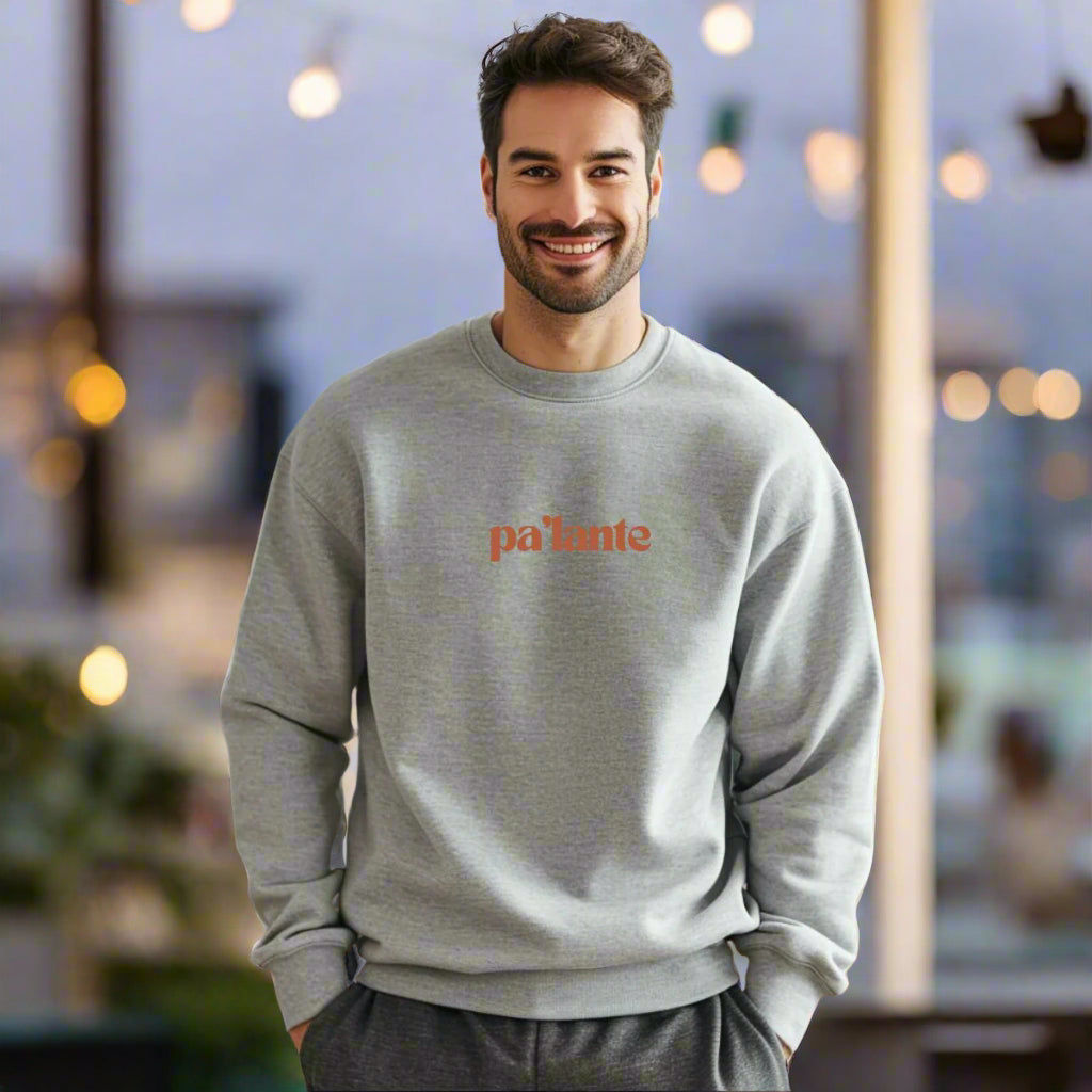 Puerto Rico Phrases Sweatshirt | PA'LANTE | Fleece Crewneck