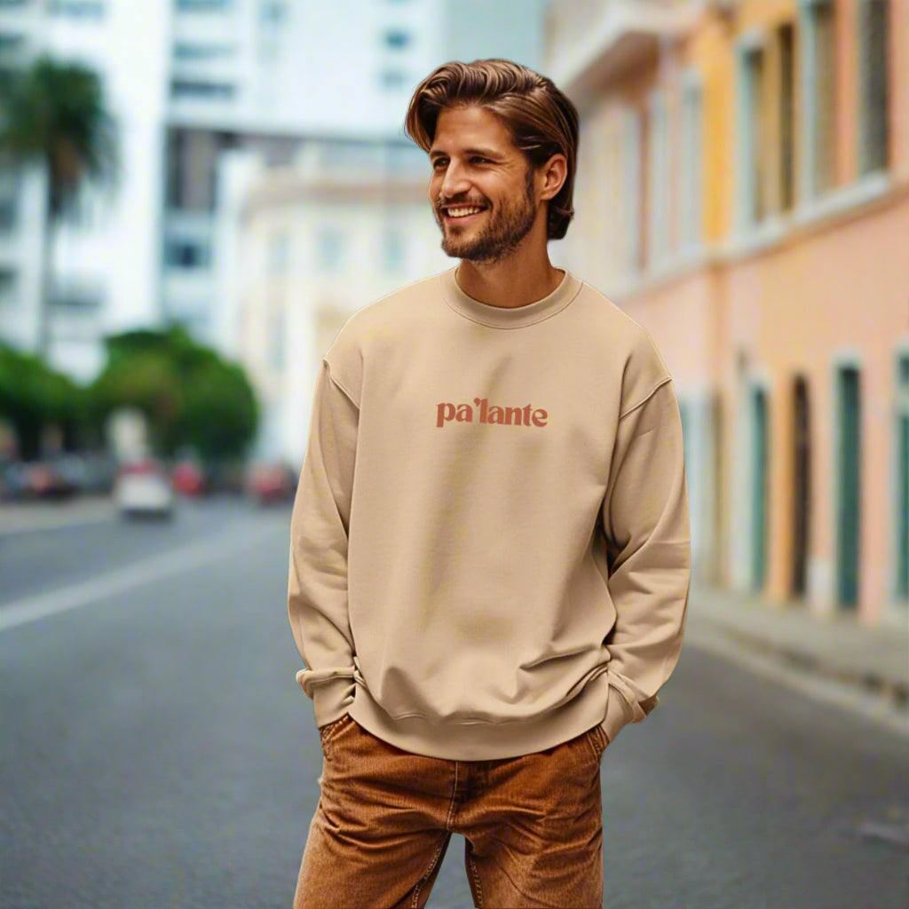 Puerto Rico Phrases Sweatshirt | PA'LANTE | Fleece Crewneck