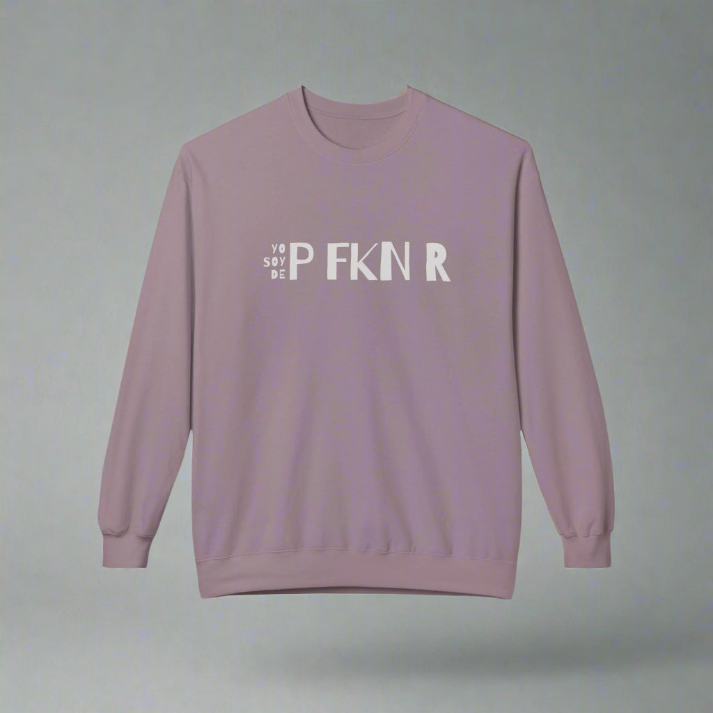 Puerto Rico Phrases Sweatshirt | YO SOY DE P FKN R | Fleece Crewneck
