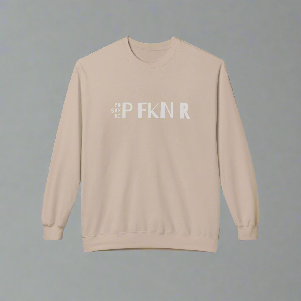 Puerto Rico Phrases Sweatshirt | YO SOY DE P FKN R | Fleece Crewneck