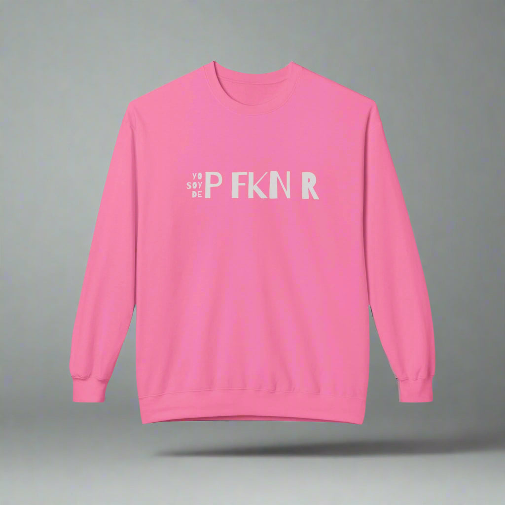 Puerto Rico Phrases Sweatshirt | YO SOY DE P FKN R | Fleece Crewneck
