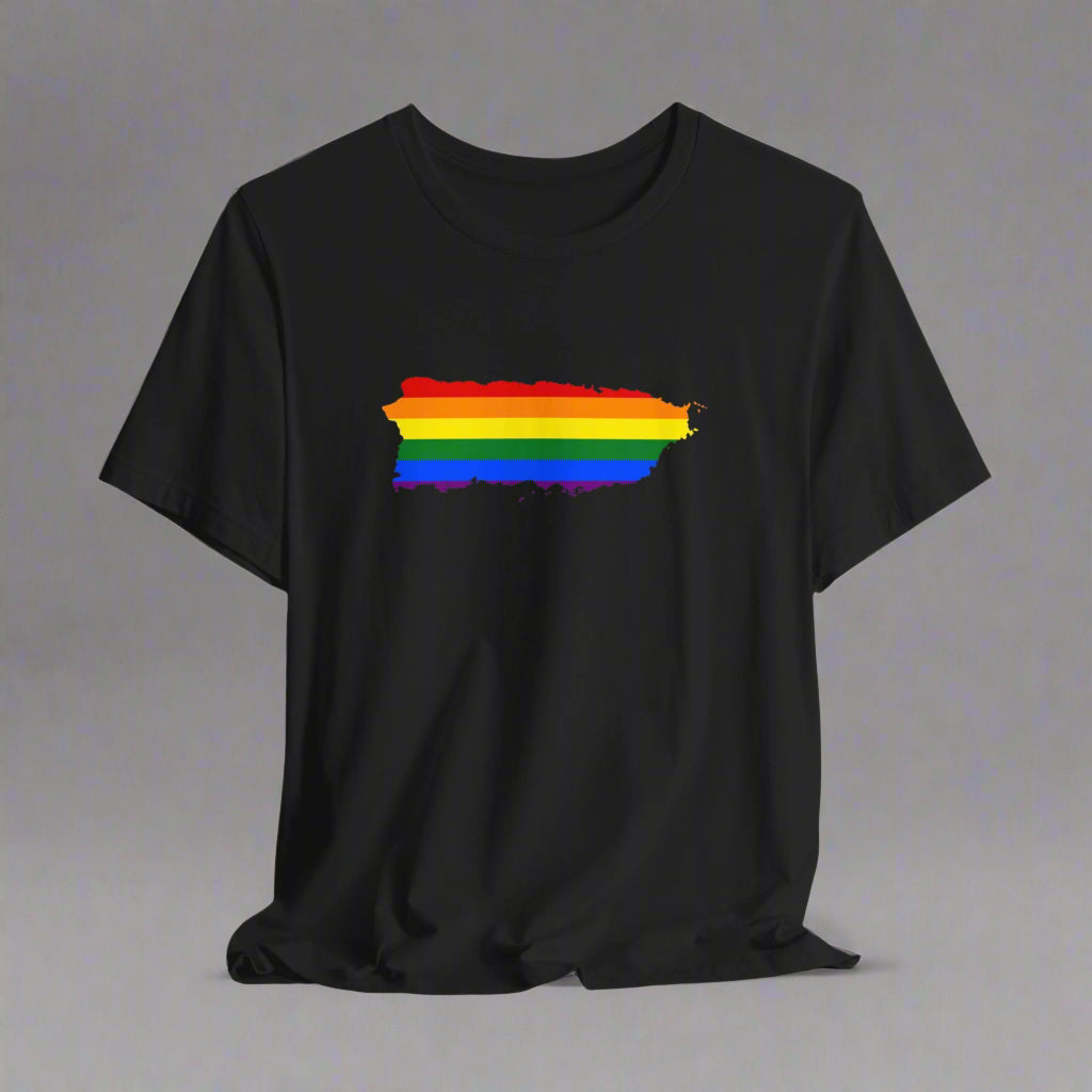 Puerto Rico Shirt | Puerto Rico Rainbow Map | Express Shipping Available | Soft and Stylish Tee | Exclusive Puerto Rico Gifts | Boricua Pride