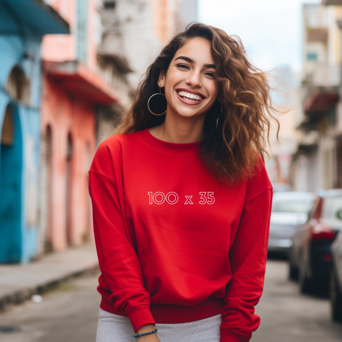 Puerto Rico Symbols Sweatshirt | 100 x 35 | Fleece Crewneck