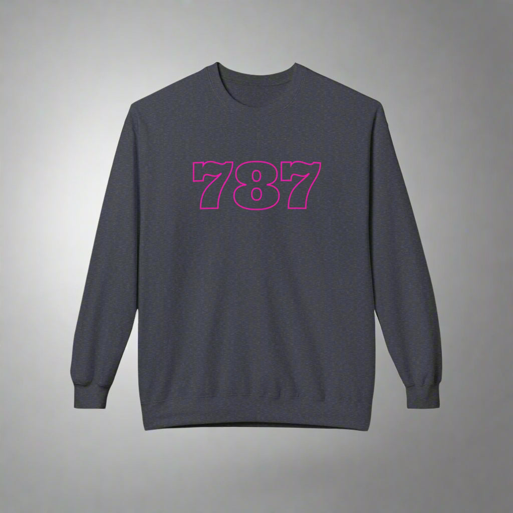Puerto Rico Symbols Sweatshirt | 787 | Fleece Crewneck