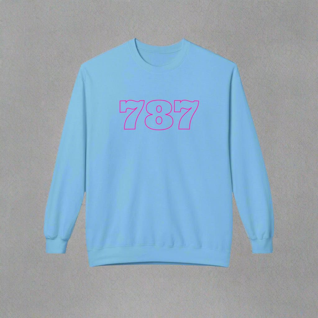 Puerto Rico Symbols Sweatshirt | 787 | Fleece Crewneck