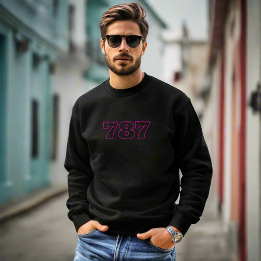 Puerto Rico Symbols Sweatshirt | 787 | Fleece Crewneck