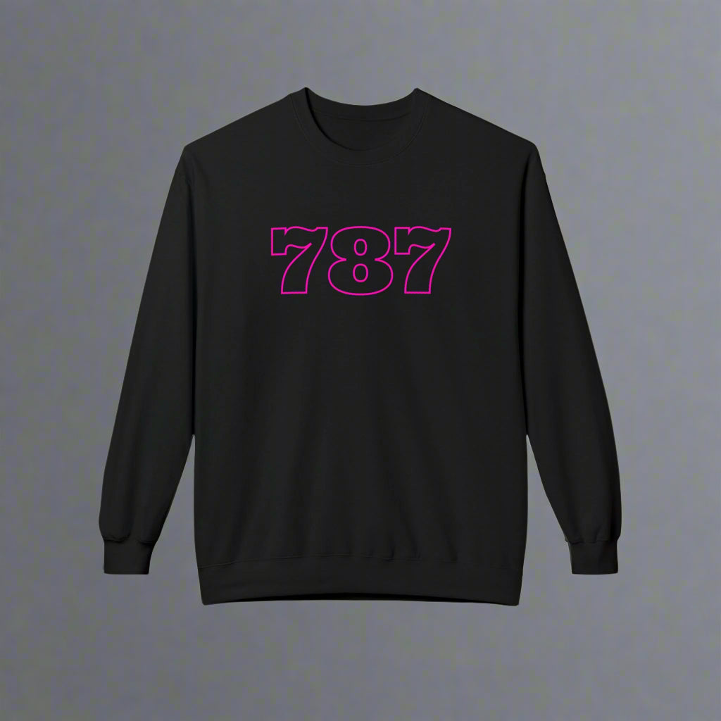 Puerto Rico Symbols Sweatshirt | 787 | Fleece Crewneck