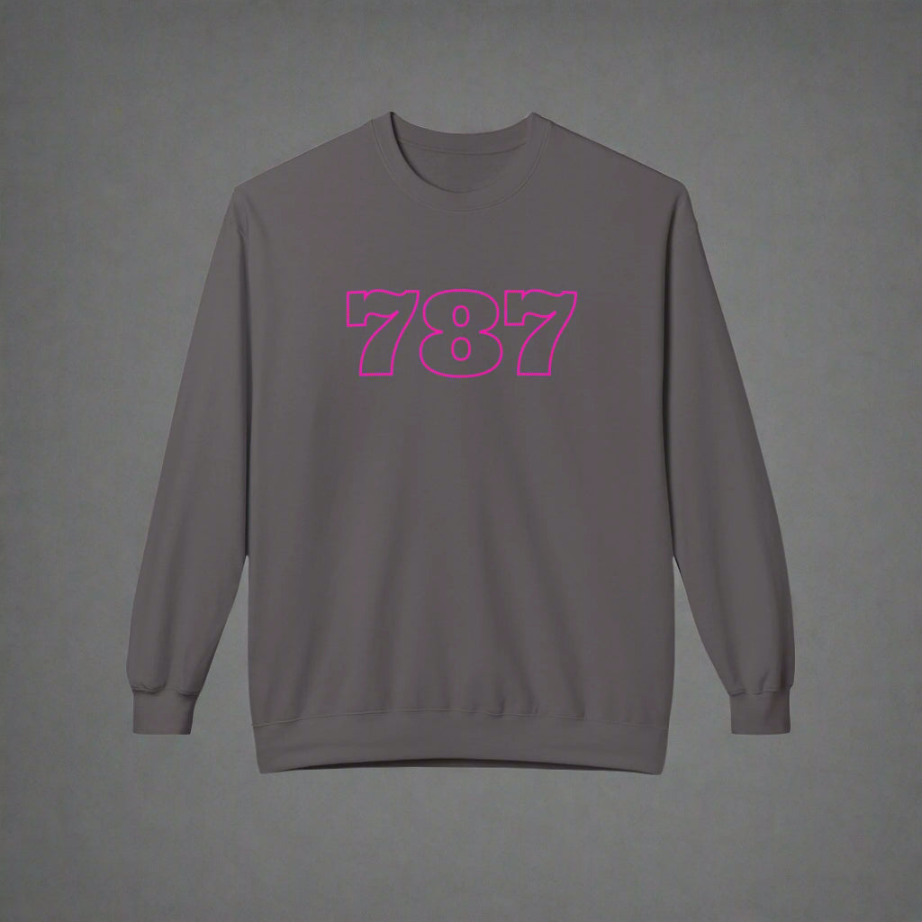 Puerto Rico Symbols Sweatshirt | 787 | Fleece Crewneck