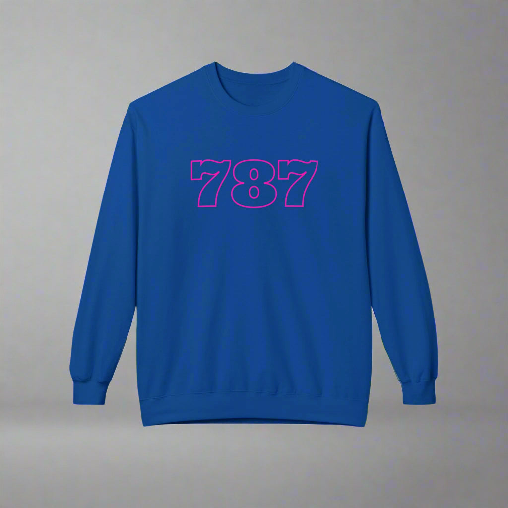 Puerto Rico Symbols Sweatshirt | 787 | Fleece Crewneck