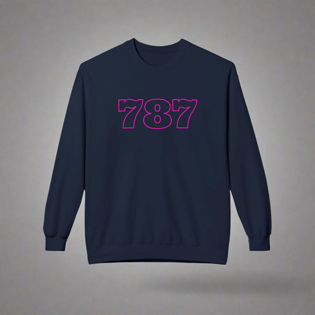 Puerto Rico Symbols Sweatshirt | 787 | Fleece Crewneck