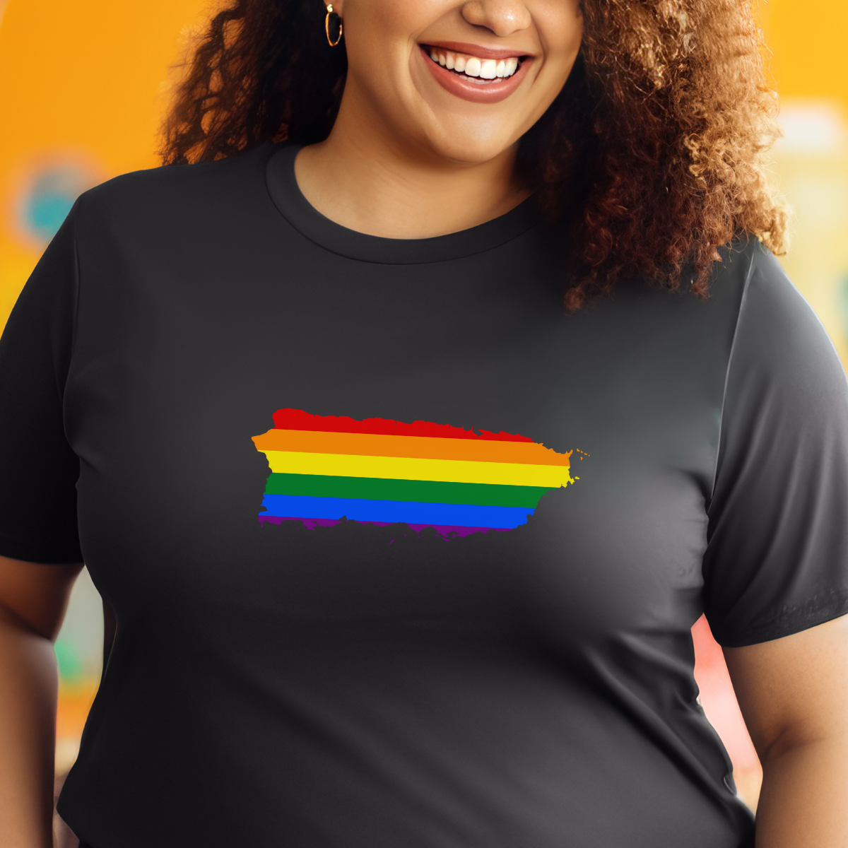 Puerto Rico Shirt | Puerto Rico Rainbow Map | Express Shipping Available | Soft and Stylish Tee | Exclusive Puerto Rico Gifts | Boricua Pride