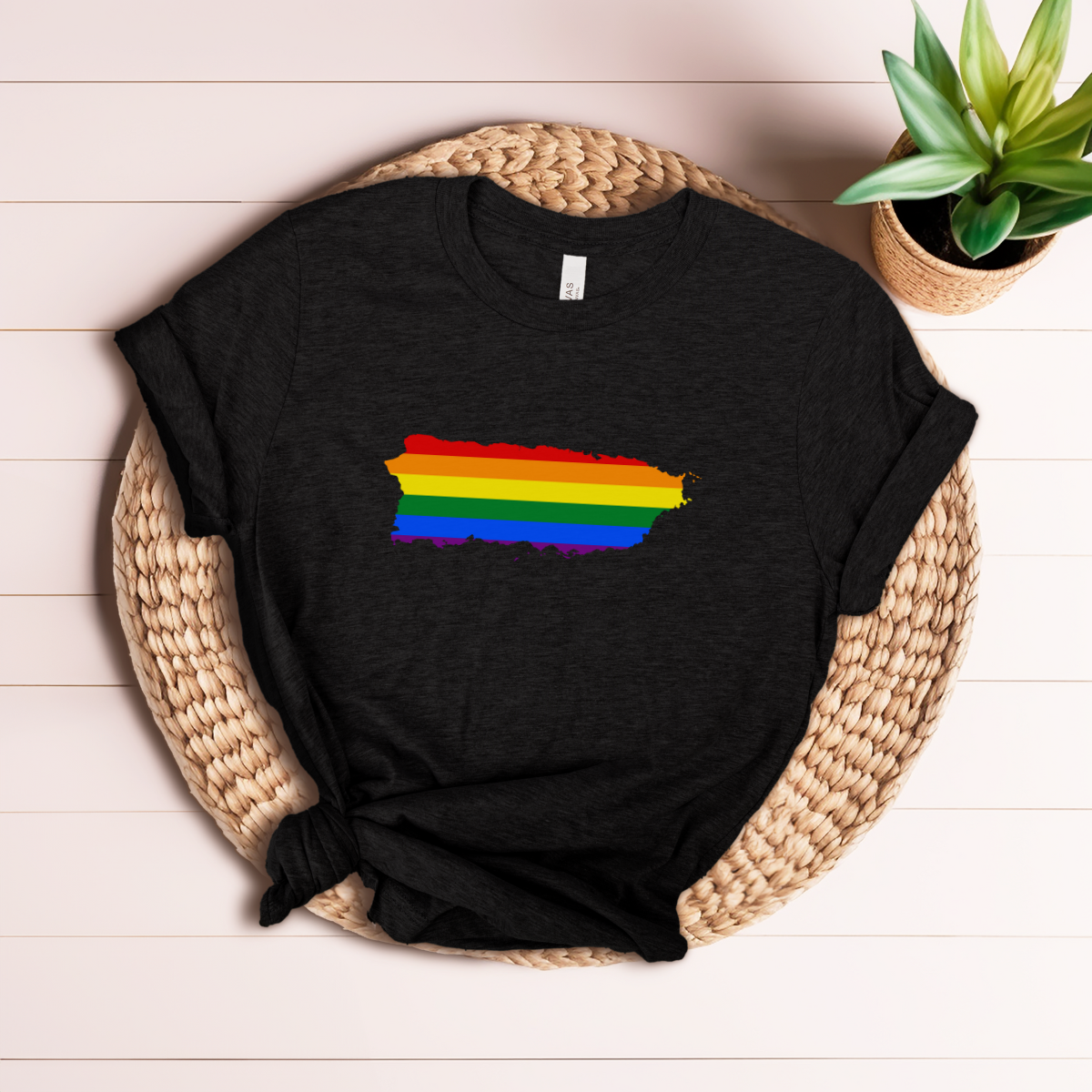 Puerto Rico Shirt | Puerto Rico Rainbow Map | Express Shipping Available | Soft and Stylish Tee | Exclusive Puerto Rico Gifts | Boricua Pride